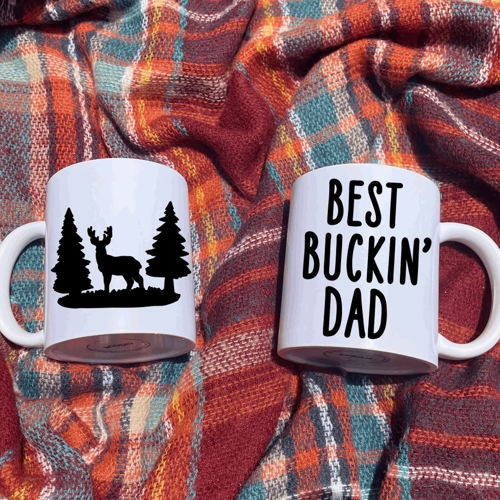 Best Buckin dad mug